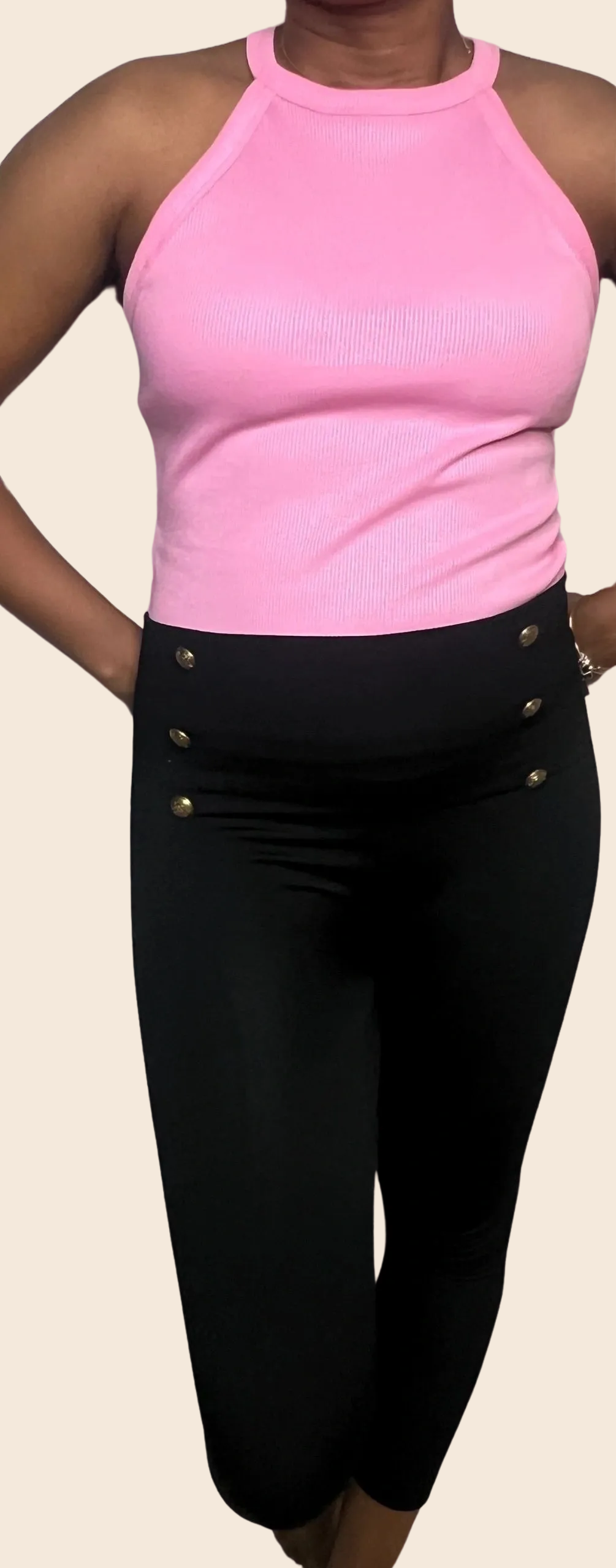 Multi-color Tank Tops: Round neck, Knitted, and breathable