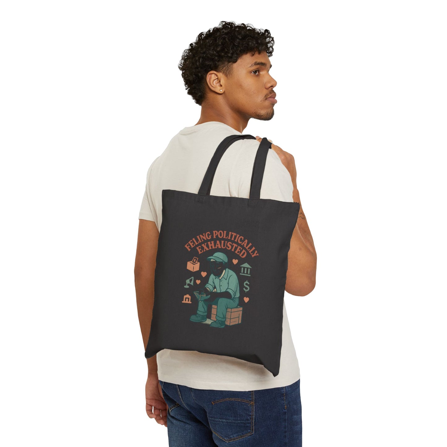Tote Bag Sarcasm Political Exhaustion for Overworked Middle Class